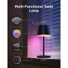 imageGovee Smart Cordless Table Lamp Classic RGBIC Rechargeable Table Lamp for Bedroom Living Room Portable Desk Lamp Works with Matter Alexa LED Bedside Lamp with 72 Scenes Modes Timer 500lm