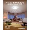 imageGovee Ceiling Light Ultra 21 Inch 5000LM Smart Flush Mount Ceiling Light Fixture Compatible with Matter amp Alexa RGBIC amp Tunable White 2700K6500K DIY Ceiling Canvas for Bedroom Living Room
