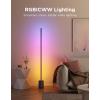 imageGovee Floor Lamp 3 Lite Smart RGBIC LED Corner Lamp Compatible with Alexa SmartThings Matter 1400lm Dimmable Color Changing Tall Standing Light with Music Sync for Living Room Bedroom Gaming Room