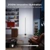imageGovee Floor Lamp 3 with Luminblend Technology 2100lm Standing Lamp Work with Matter1000K10000K Modern Floor Lamps for Living Room Bedroom Office Corner Lamp with Dynamic Scenes DaySync