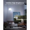 imageGovee Lantern Floor Lamp Halo Gradient RGBIC Smart Corner Lamp with LuminBlend 1000K10000K Matter Compatible 100 Scene Modes Music Sync 1400lm Modern Floor Lamps for Living Room WhiteWhite