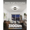 image:imageGovee Ceiling Fan with Lights 20 RGBIC Oscillating Flush Mount Bladeless Ceiling Fans with Lights and Remote 12 Speeds Reversible DC Motor 3100lm Low Profile Ceiling Fan for Bedroom Living Room