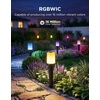 image:imageGovee Outdoor Cylinder Pathway Lights 8 Pack 425lm Patio Lights IP67 Waterproof 60 Preset Scene Modes Outdoor Decor for Path Patio Garden Lawn Compatible with Alexa Google Assistant Matter8