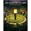 image:imageGovee Outdoor Cylinder Pathway Lights 8 Pack 425lm Patio Lights IP67 Waterproof 60 Preset Scene Modes Outdoor Decor for Path Patio Garden Lawn Compatible with Alexa Google Assistant Matter4