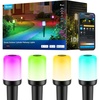 image:imageGovee Outdoor Cylinder Pathway Lights 8 Pack 425lm Patio Lights IP67 Waterproof 60 Preset Scene Modes Outdoor Decor for Path Patio Garden Lawn Compatible with Alexa Google Assistant Matter4