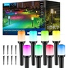image:imageGovee Outdoor Cylinder Pathway Lights 8 Pack 425lm Patio Lights IP67 Waterproof 60 Preset Scene Modes Outdoor Decor for Path Patio Garden Lawn Compatible with Alexa Google Assistant Matter8
