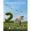 image:imageGovee Outdoor Solar String Lights 33ft RGBICW Outdoor Lights with 8 Dimmable LED Shatterproof Bulbs 112 Modes amp APP Control IP67 Waterproof Patio Lights for Garden Backyard Camping Bluetooth