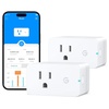 image:imageGovee Smart Plug with Energy Monitoring WiFi Bluetooth Plug Work with Alexa and Google Assistant 15A Smart Outlets with Timer amp Group Controller No Hub Required ETLampFCC Certified for Home 2 Pack2