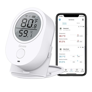 image:imageGovee WiFi Thermometer Hygrometer H5051 Bluetooth Indoor Temperature Humidity Monitor with App Notification Alert Smart Humidity Sensor for Greenhouse Wine Cellar 2 Years Free Data Storage Export