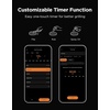 image:imageGovee Digital WiFi Meat Thermometer for Grilling amp Smoking Wireless Meat Thermometer with 2 Thin Probes Timer amp Alert LCD Backlight Bluetooth Food Thermometer for Ovens BBQs Cooking Turkey BeefBT Silver 2Probes