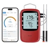 image:imageGovee Digital WiFi Meat Thermometer for Grilling amp Smoking Wireless Meat Thermometer with 2 Thin Probes Timer amp Alert LCD Backlight Bluetooth Food Thermometer for Ovens BBQs Cooking Turkey BeefBT Red 2Probes